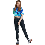 BLUE LIQUID CROP TOP / BLUE