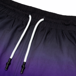 GRADIENT LOGO SWIMSHORTS / BLACK RED