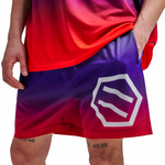 GRADIENT LOGO SWIMSHORTS / BLACK RED