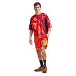 GRADIENT LOGO SWIMSHORTS / RED ORANGE