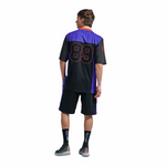 FOOTBALL FURY T-SHIRT / BLACK PURPLE