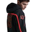 GOAT HOCKEY HOODIE SPORT OVERSIZE / BLACK ORANGE