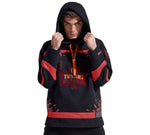 GOAT HOCKEY HOODIE SPORT OVERSIZE / BLACK ORANGE