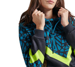 WOMAN CROP HOODIE / BENCH DUOMO ROVESCIATO / GREEN BLACK