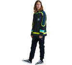 HOCKEY INVERNO L/S T-SHIRT / BLACK GREEN YELLOW