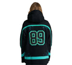 GOAT HOCKEY HOODIE SPORT OVERSIZE / BLACK GREEN