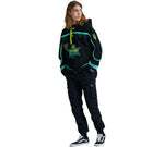 GOAT HOCKEY HOODIE SPORT OVERSIZE / BLACK GREEN