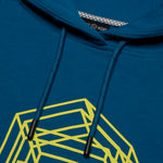 LOGO WIREFRAME HOODIE / BLUE