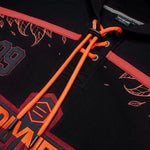 GOAT HOCKEY HOODIE SPORT OVERSIZE / BLACK ORANGE