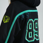 GOAT HOCKEY HOODIE SPORT OVERSIZE / BLACK GREEN