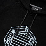 LOGO WIREFRAME HOODIE / BLACK