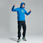 LOGO WIREFRAME HOODIE / BLUE
