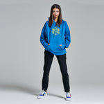 LOGO WIREFRAME HOODIE / BLUE