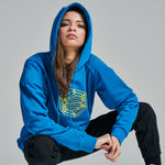 LOGO WIREFRAME HOODIE / BLUE