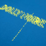 LOGO WIREFRAME HOODIE / BLUE