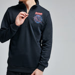 TZUNAMI HALF ZIP SWEAT / BLACK